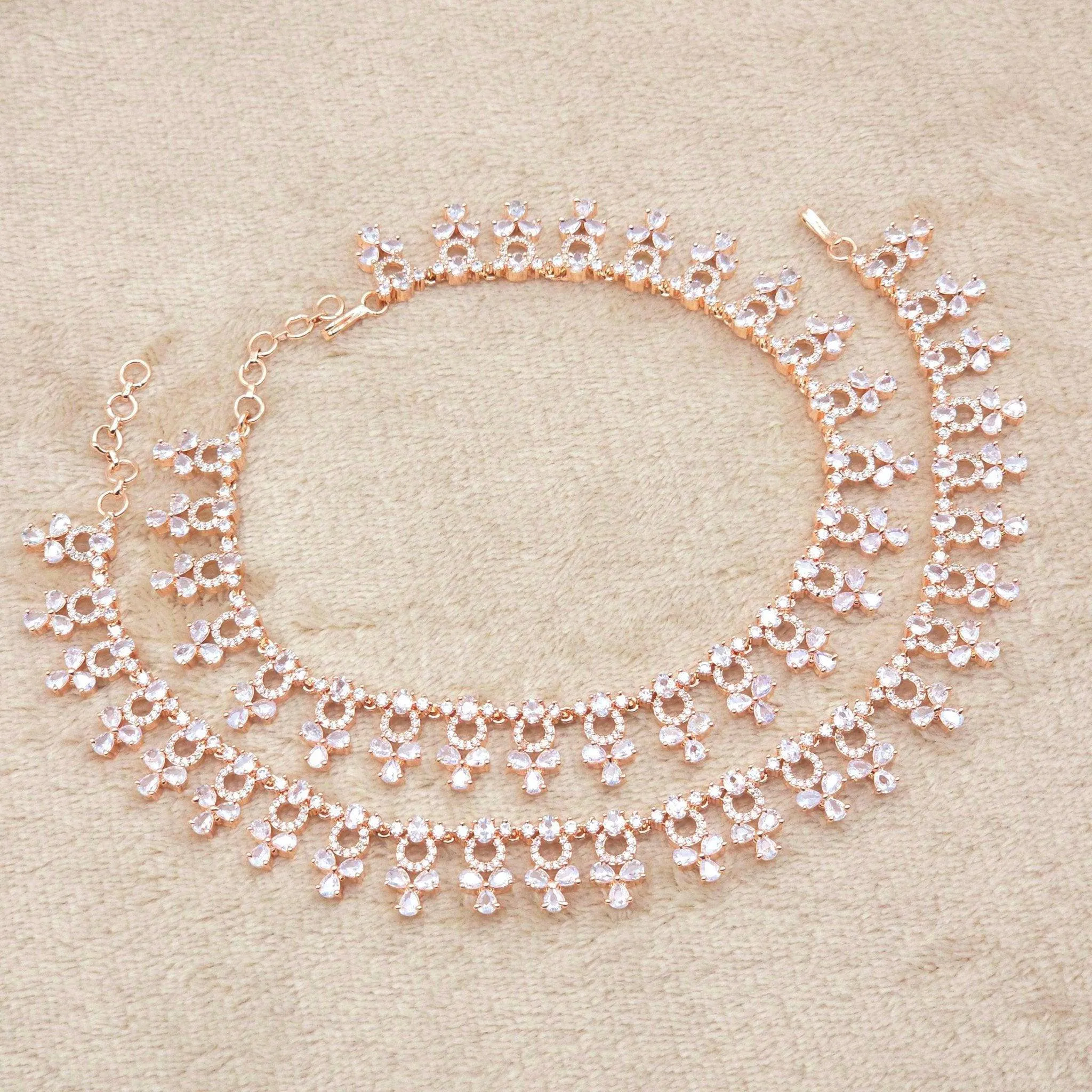 Navin Anklets - Rose Gold