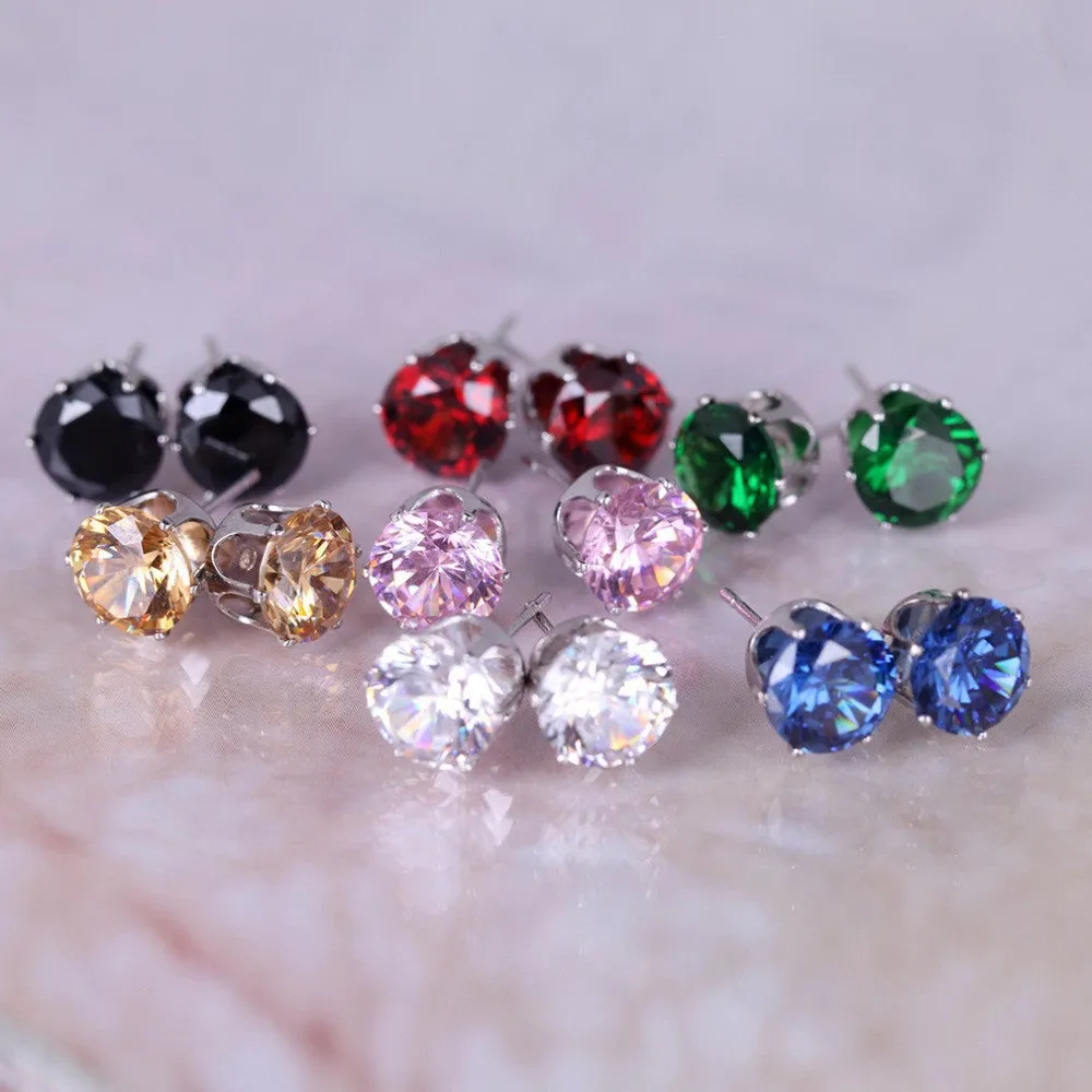 New Fashion round favorite design 18 K gold plated stud earring for women-6pair/set