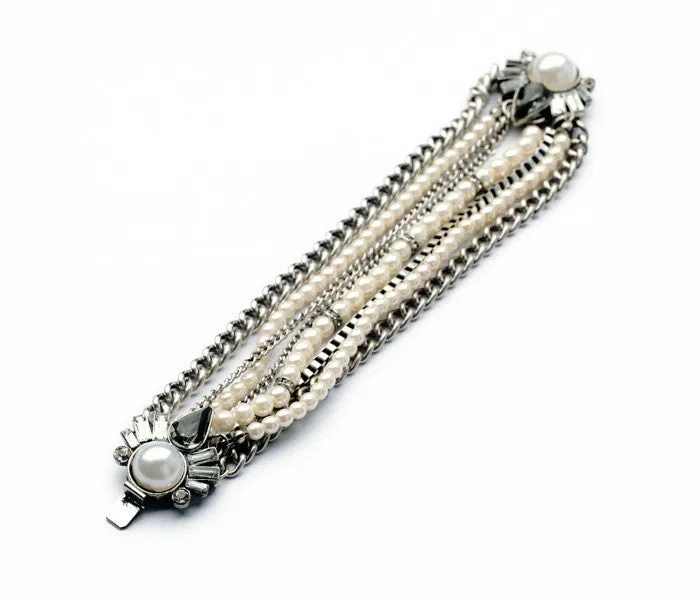 New Styles Statement Fashion Women Jewelry Elegant Imitation Pearls Charming Bangles & Bracelets