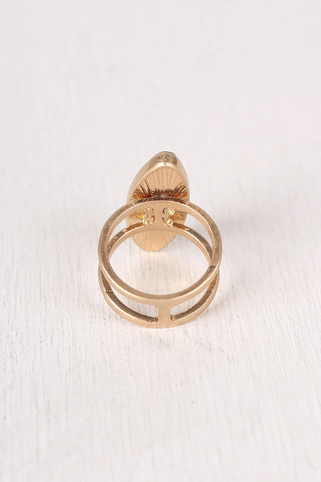 Oval Stone Statement Ring