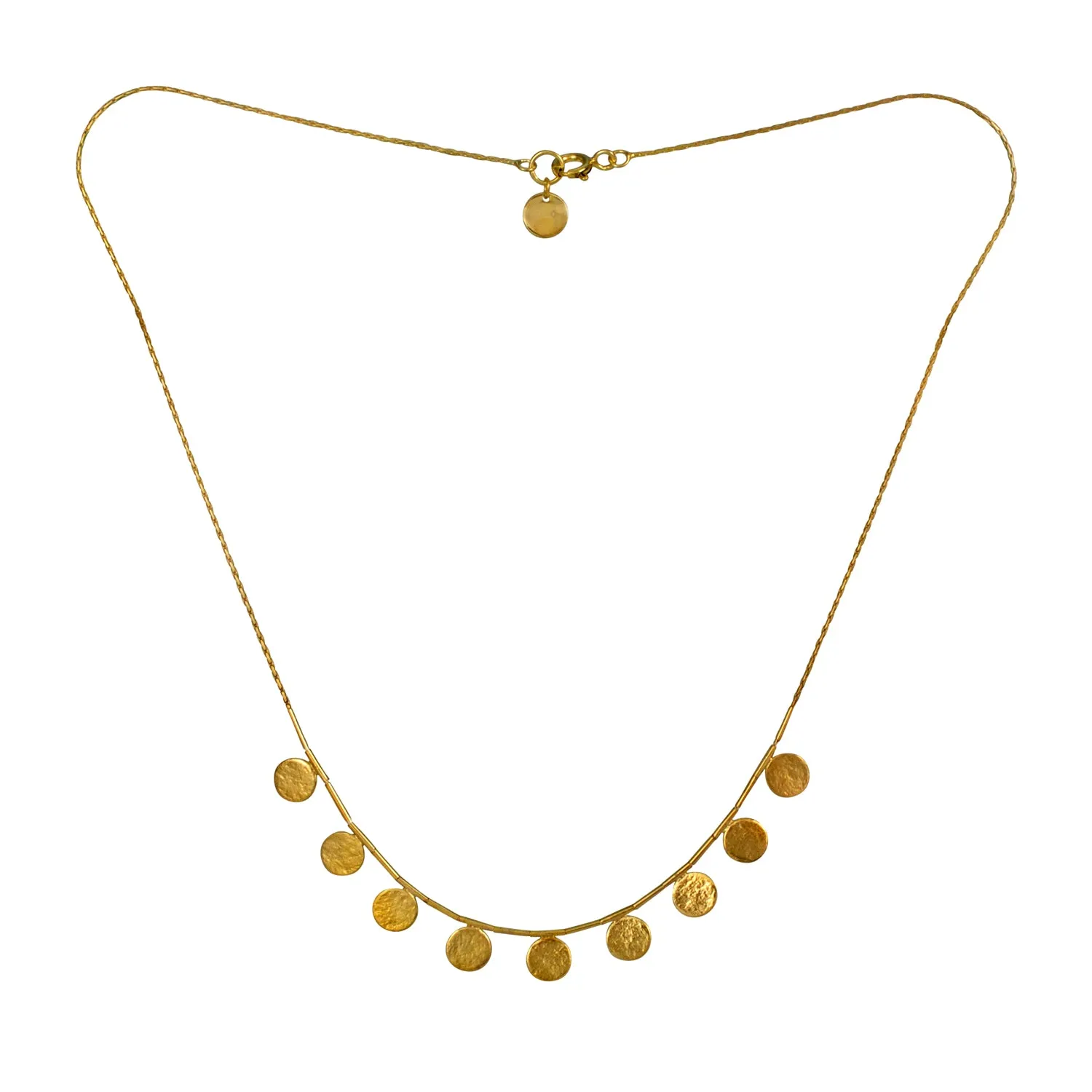 Paillette Necklace Gold