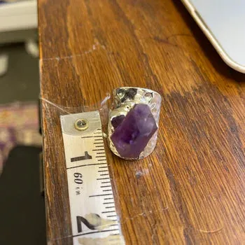 Rock Amethyst - Statement Ring