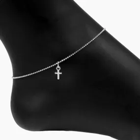 Roma Cross Charm Adjustable Anklet