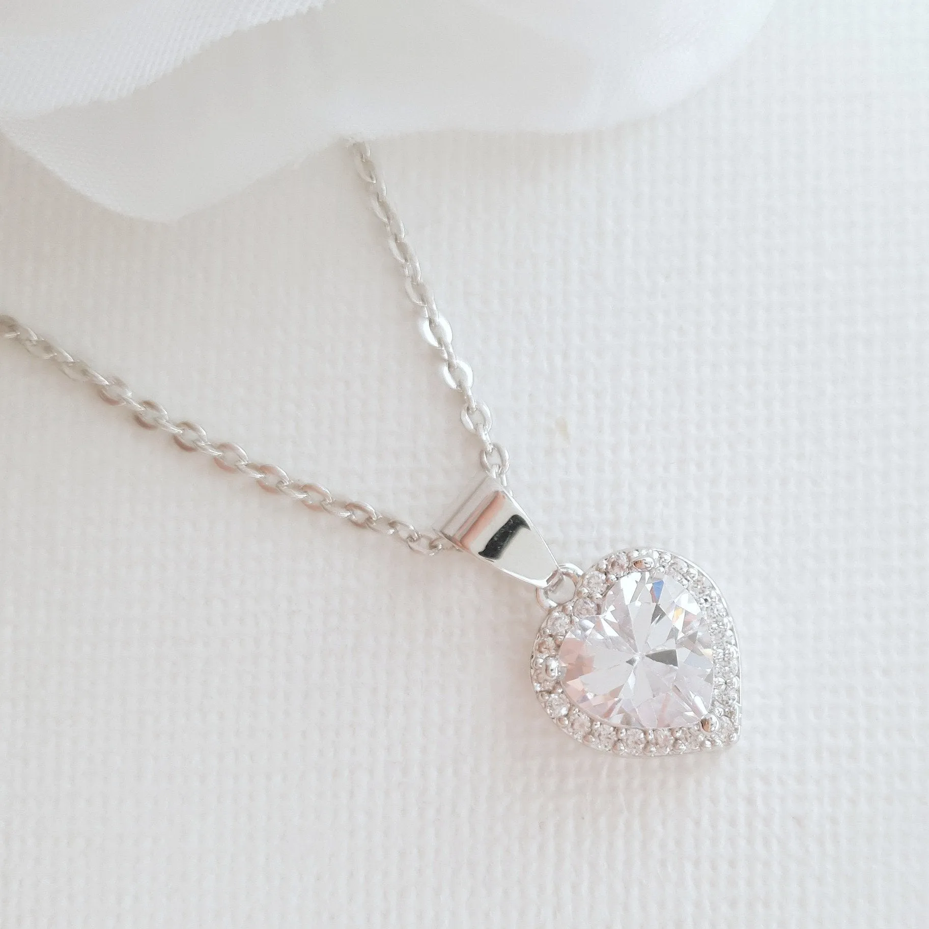 Rose Gold Heart Necklace- Diana