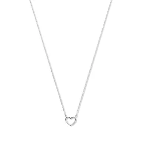 Saint Germain Amore 14 karat white gold necklace with heart