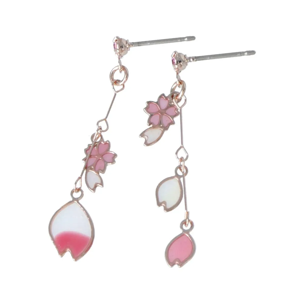 Sakura Petal Long Earrings