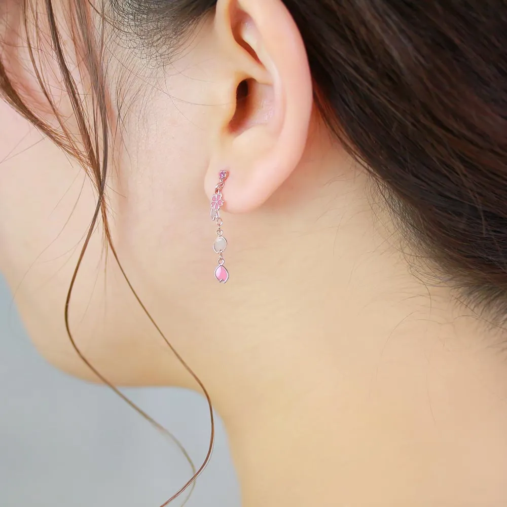 Sakura Petal Long Earrings