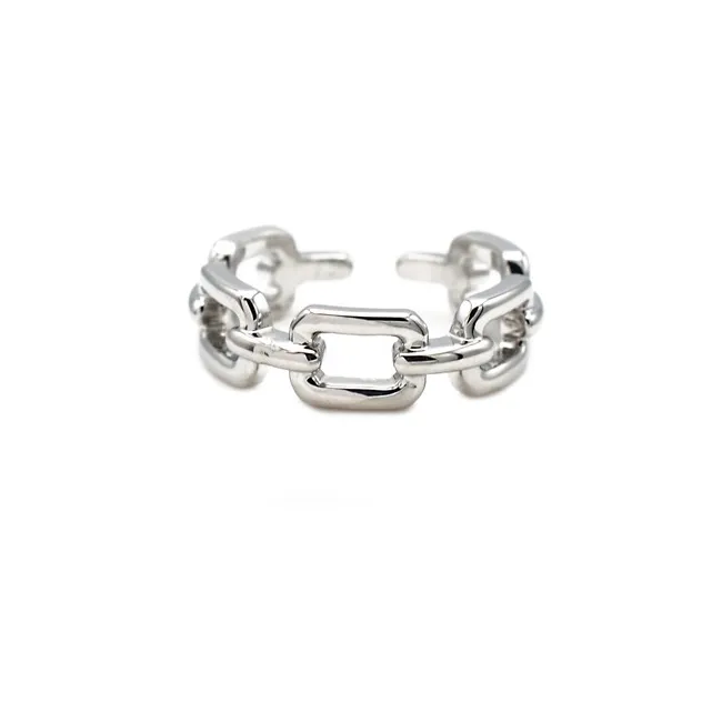 Silver Adjustable Chain Ring