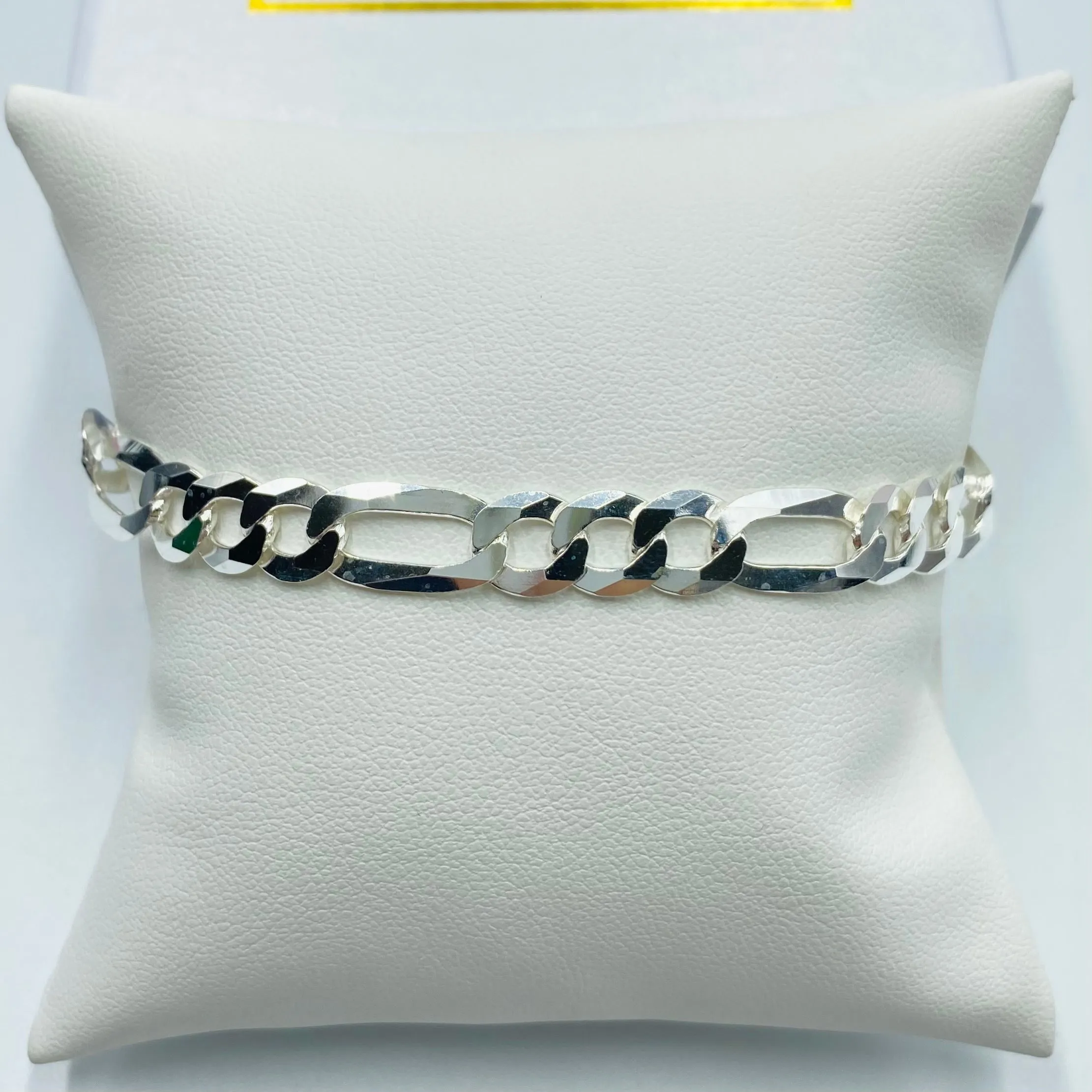 Silver Figaro Bracelet