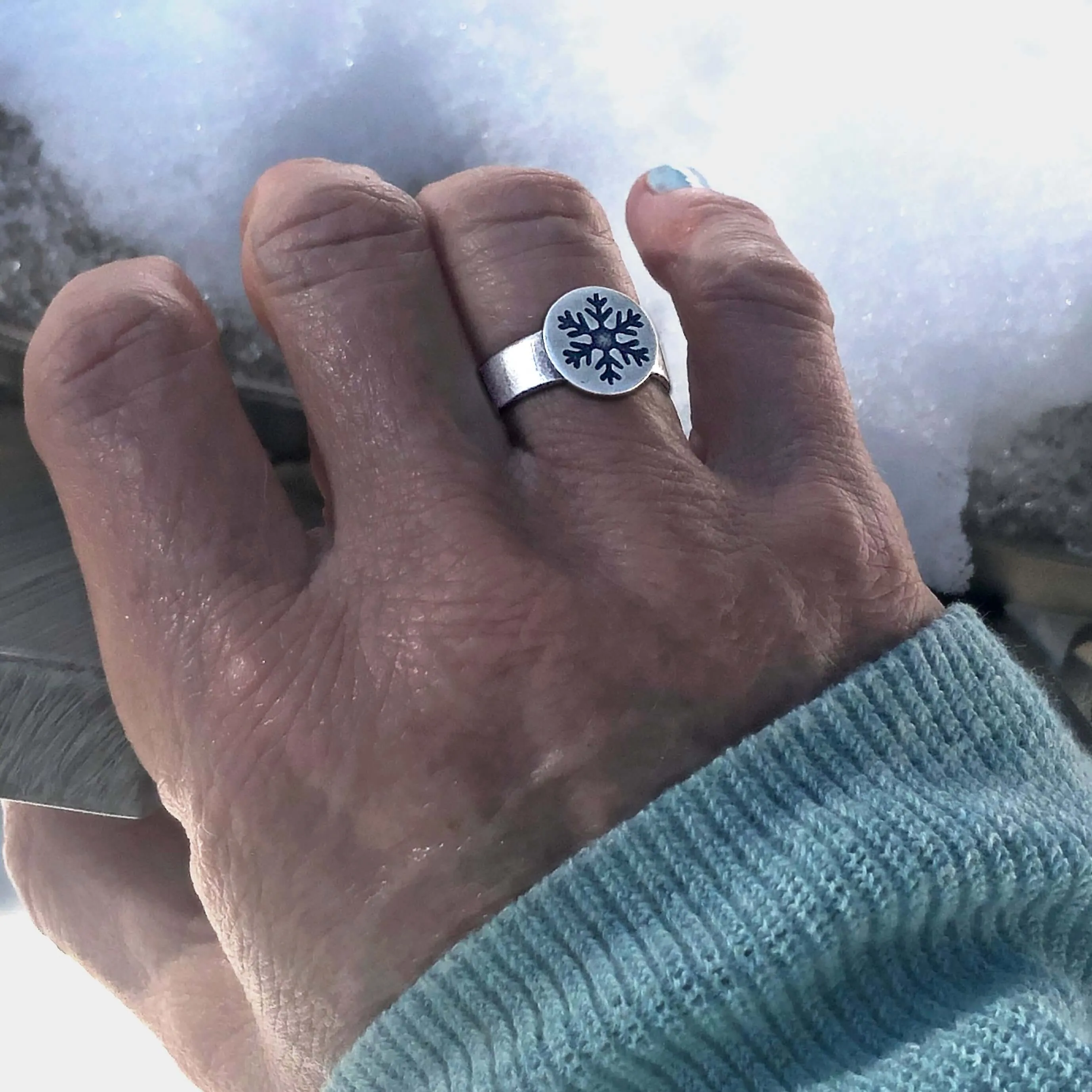 Snowflake Adjustable Ring