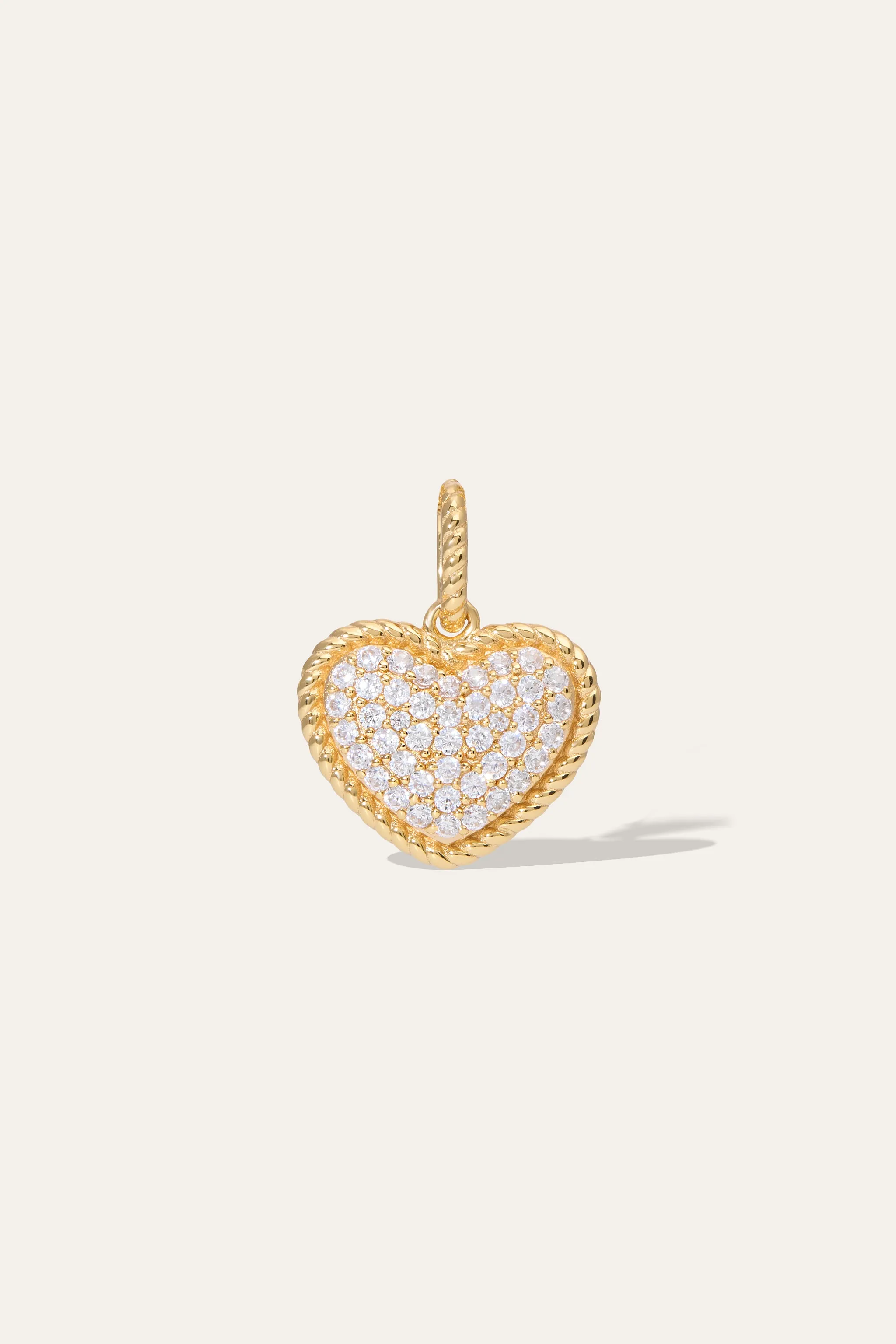 Speira Heart Pave Gold Vermeil Necklace