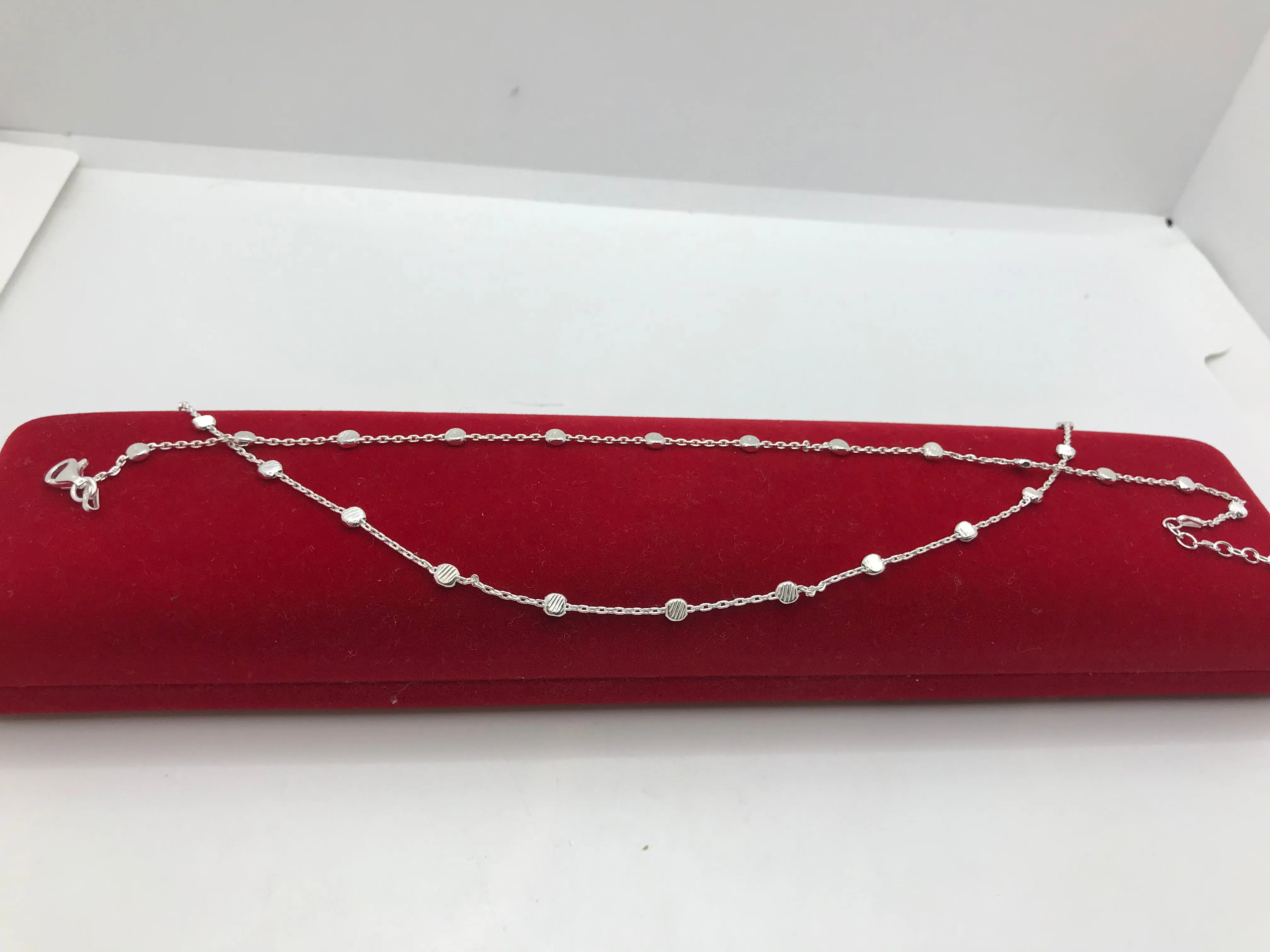 Sterling silver stardust design anklets