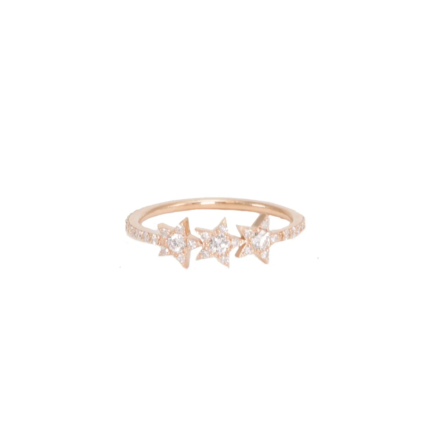 Triple Star Diamond Ring