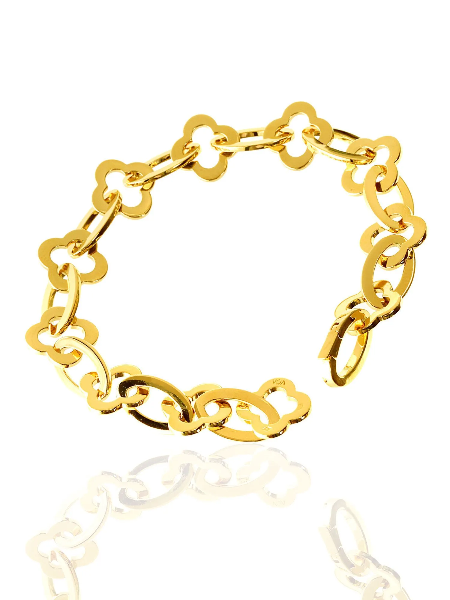 Van Cleef and Arpels Alhambra 18k Yellow Gold Bracelet