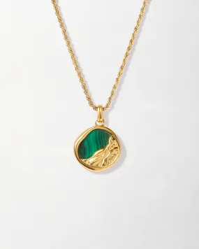 Victoria Malachite Necklace - Gold