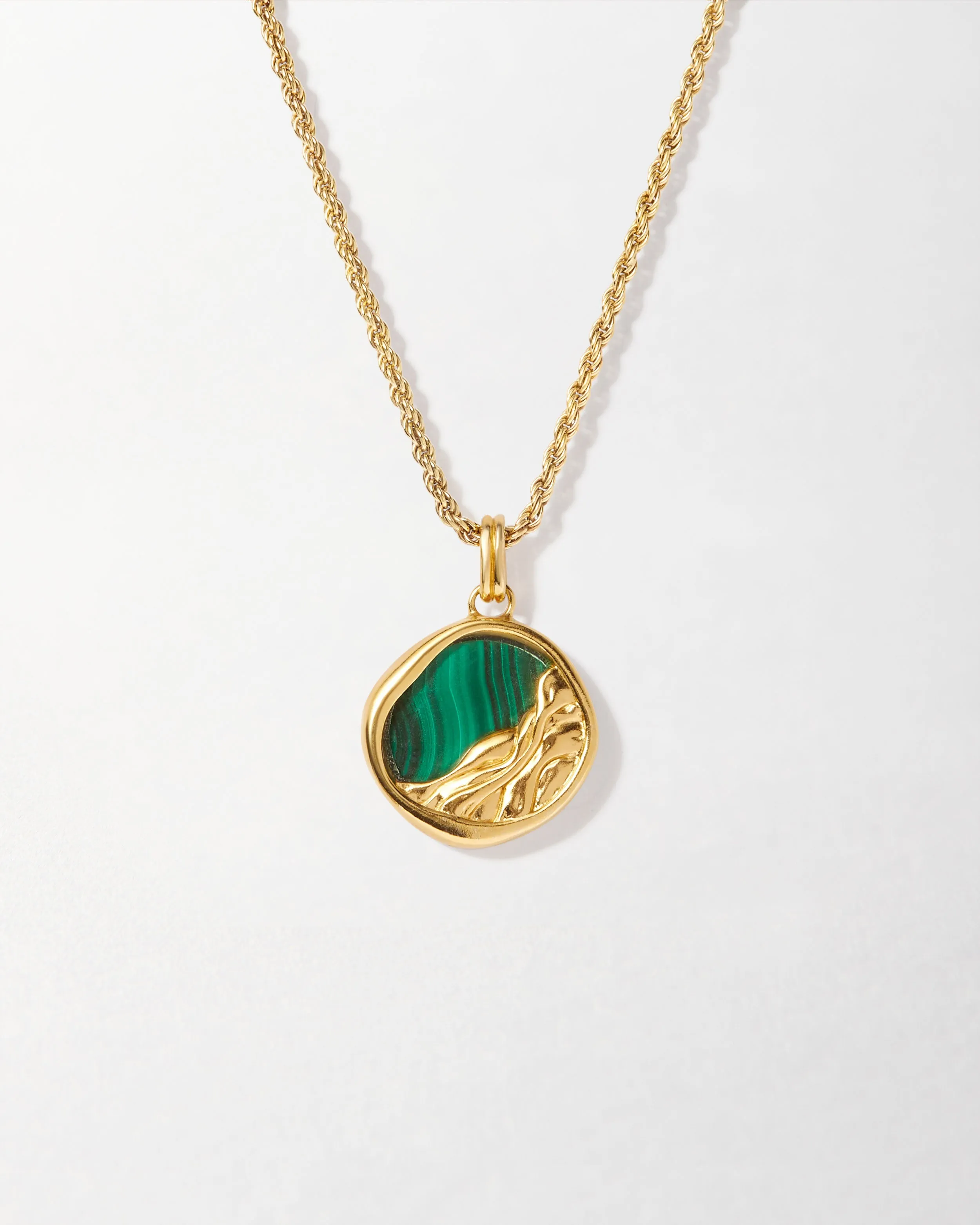 Victoria Malachite Necklace - Gold