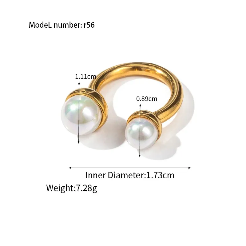 Vintage Hollow Zircon Rings Snake Shape Steel Rings