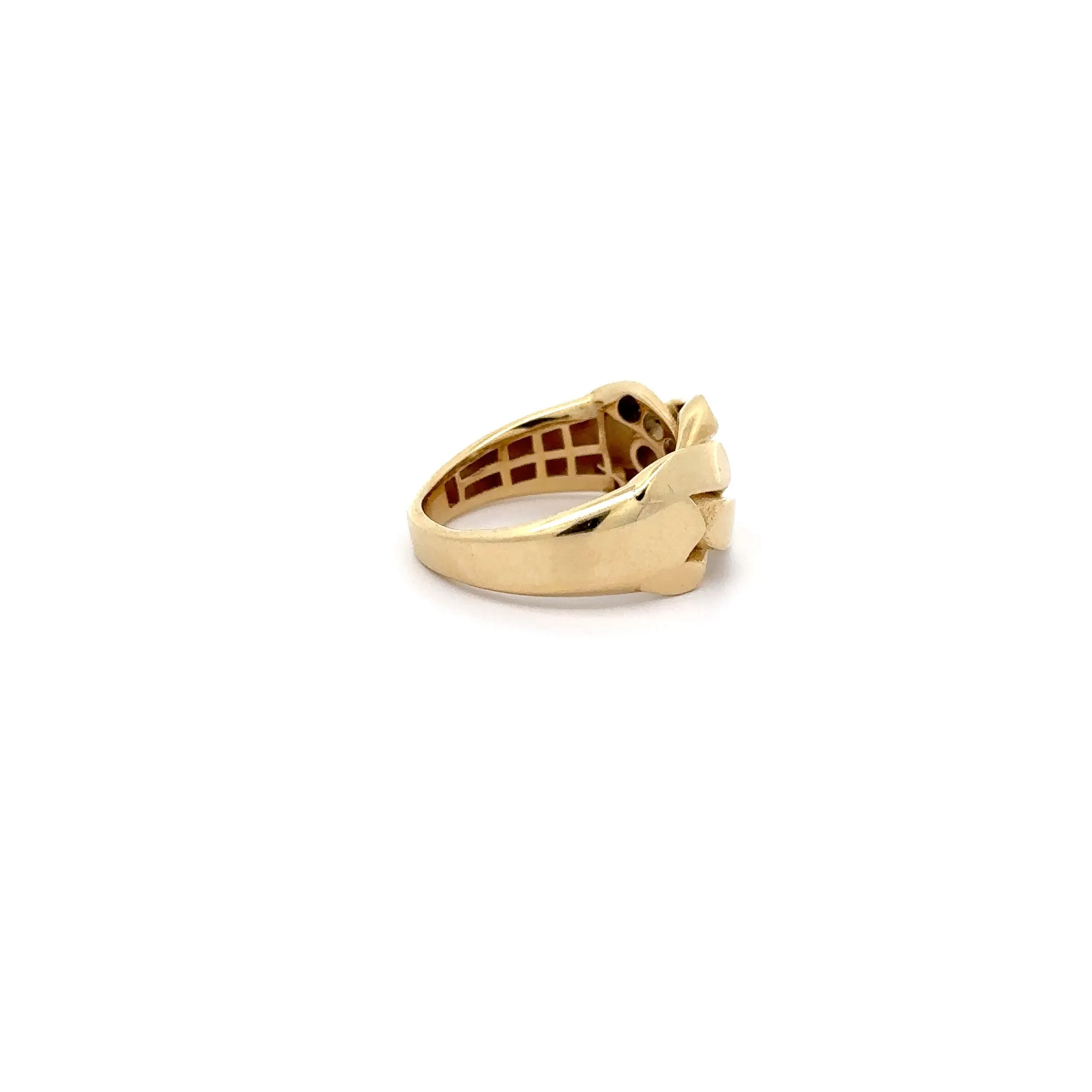 WD1188 14kt Gold Link Ring