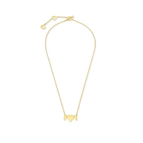 Yellow Gold Endless 5 Heart Necklace