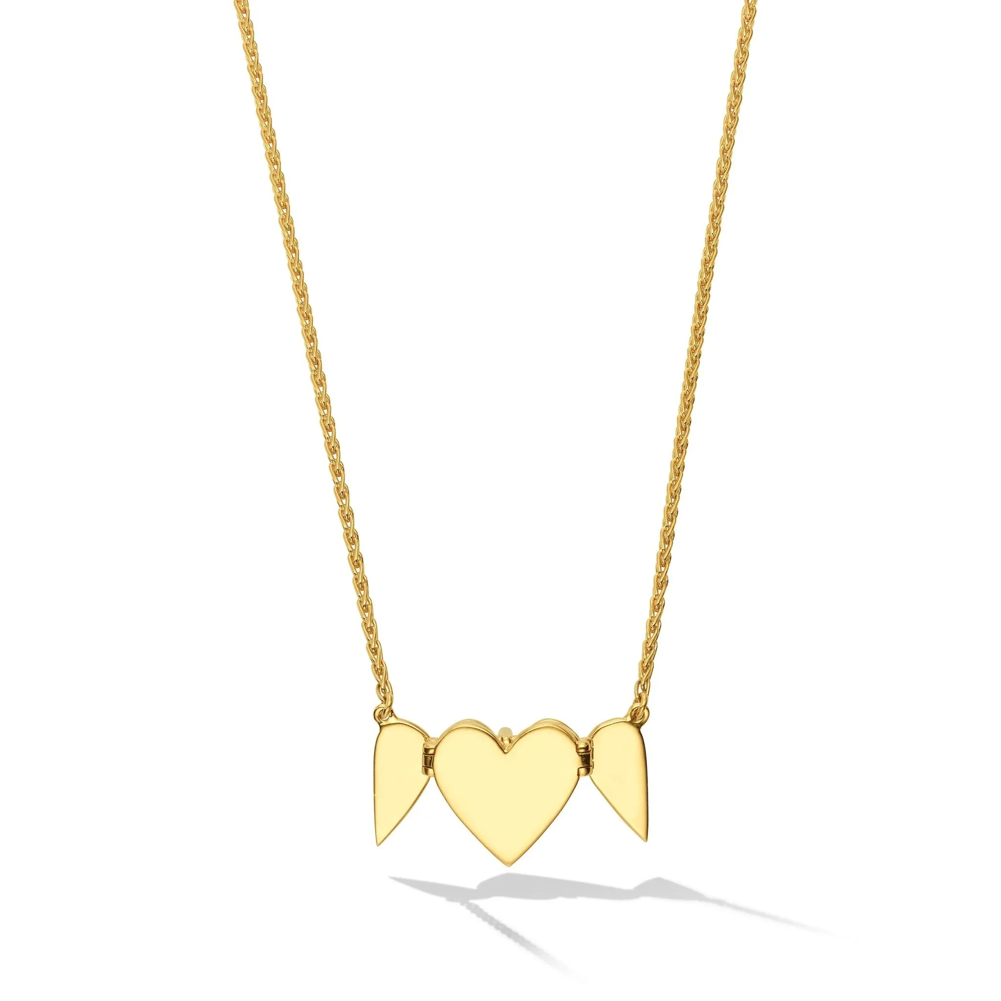 Yellow Gold Endless 5 Heart Necklace